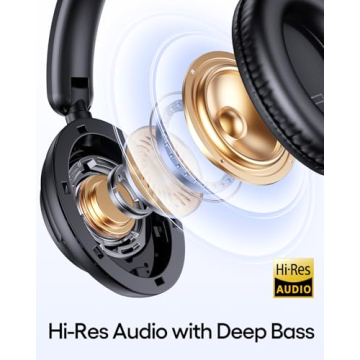 TAGRY Noise Cancelling Bluetooth Headphones 100H Playtime