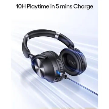 TAGRY Noise Cancelling Bluetooth Headphones 100H Playtime