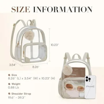 Missnine Clear Anti-theft Backpack for Events & Sports