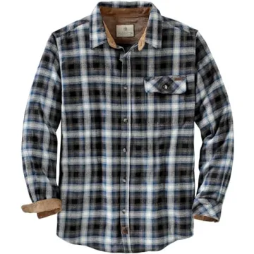 Legendary Whitetails Men's Standard Buck Camp Flannel, Long Sleeve Plaid Button Down Casual Shirt, C...
