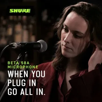 Shure BETA 58A Vocal Microphone for Exceptional Sound Quality