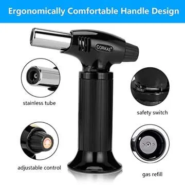 CORKAS Butane Torch - Professional Culinary Cooking Tool