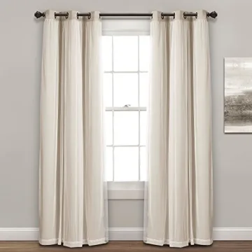 Elegant Lush Decor Blackout Sheer Curtains for Home