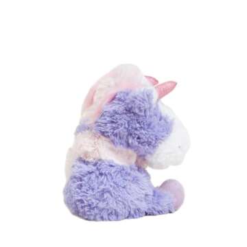 Warmies Hugs Unicorn Microwavable, Hot or Cold for Cool Relaxation and Warm Relief, Lavender Scented Cozy Plush Animal