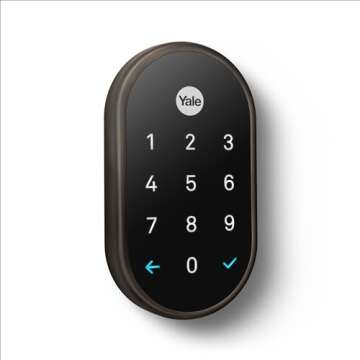 Google Nest x Yale Lock - Keyless Entry Smart Lock for Front Door - Oil Rubbed Bronze