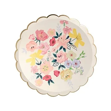 Meri Meri Floral Paper Plates for Stylish Parties