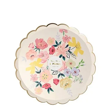 Meri Meri Floral Paper Plates for Stylish Parties