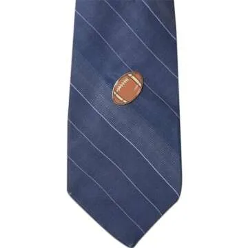 Novel Merk Football - Sports Coach & Player Lapel Pin, Hat Pin & Tie Tack Set - with Clutch Back (3-Foot Ball)