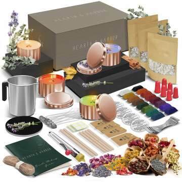 Natural Soy Candle Making Kit for Adults & Kids 50-Piece