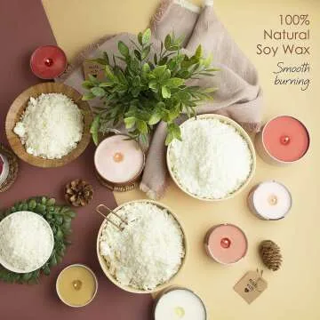 Natural Soy Candle Making Kit for Adults & Kids 50-Piece