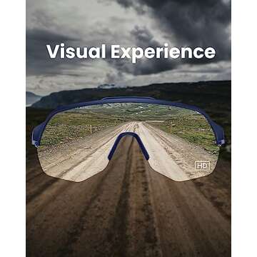 OutdoorMaster Hawk HD Photochromic Sport Sunglasses for Men Women Youth, TR90 UV400 Cycling Glasses ...