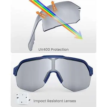 Buy OutdoorMaster Hawk HD Sports Sunglasses  - UV Protection & Comfort