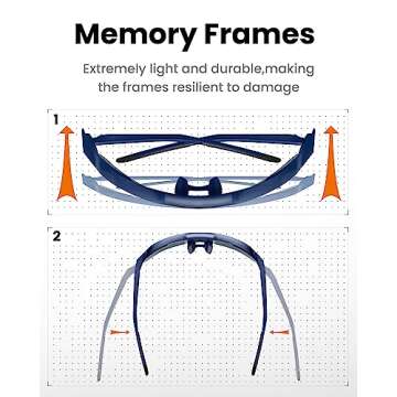 OutdoorMaster Hawk HD Photochromic Sport Sunglasses for Men Women Youth, TR90 UV400 Cycling Glasses for Baseball Running Golf Driving