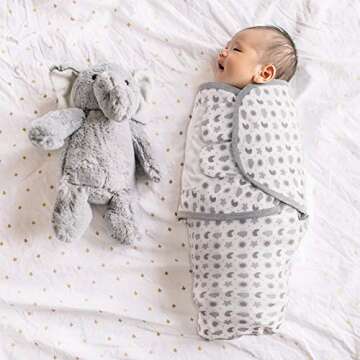 Lictin Baby Swaddle Wrap - 3 Pack Adjustable Sleep Blankets