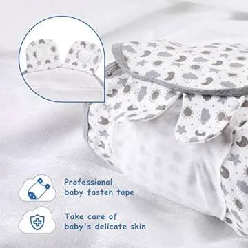 Lictin Baby Swaddle Wrap - 3 Pack Adjustable Sleep Blankets