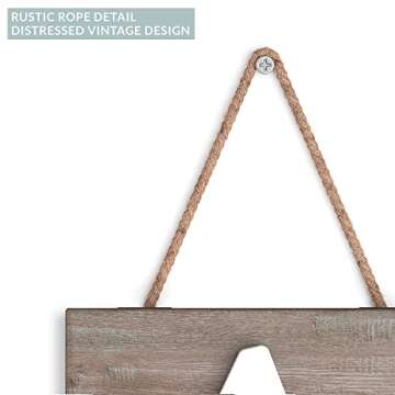 Barnyard Designs Eat Sign - Kitchen Signs Wall Decor, Kitchen Decorations Wall, Rustic Hanging Wall Decor, Primitive Country Farmhouse Home and Kitchen Decor, Distressed, 24" x 8” (Brown/White)