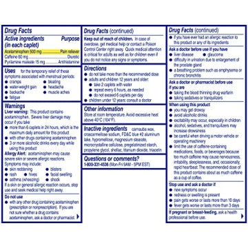 Midol Complete Menstrual Pain Relief Caplets for Cramps 40 Count