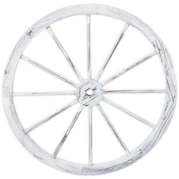 Sunnydaze Decorative Fir Wood Wagon Wheel 29-Inch
