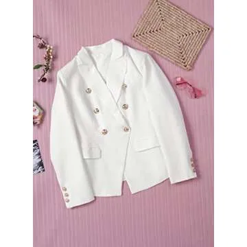 Paitluc Women’s White Blazer | Comfort & Elegance