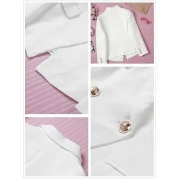 Paitluc Women’s White Blazer | Comfort & Elegance