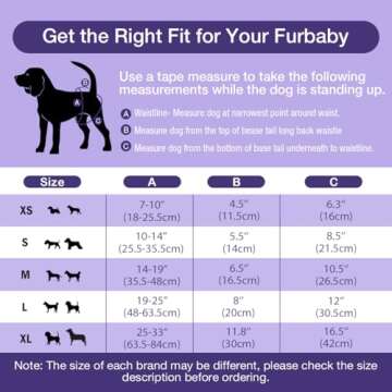 Pet Soft Washable Female Diapers (3 Pack) – Female Dog Diapers, Comfort Reusable Doggy Diapers for Girl Dog in Period Heat (Cute Flower, L)