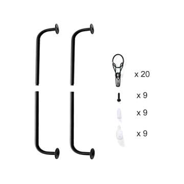 Mkono Hat Rack - Stylish Wall Organizer for 20 Hats