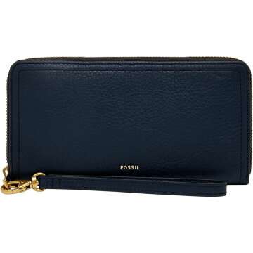 Fossil Women's Logan Leather RFID Wallet - Chic & Secure