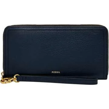Fossil Women's Logan Leather RFID Wallet - Chic & Secure