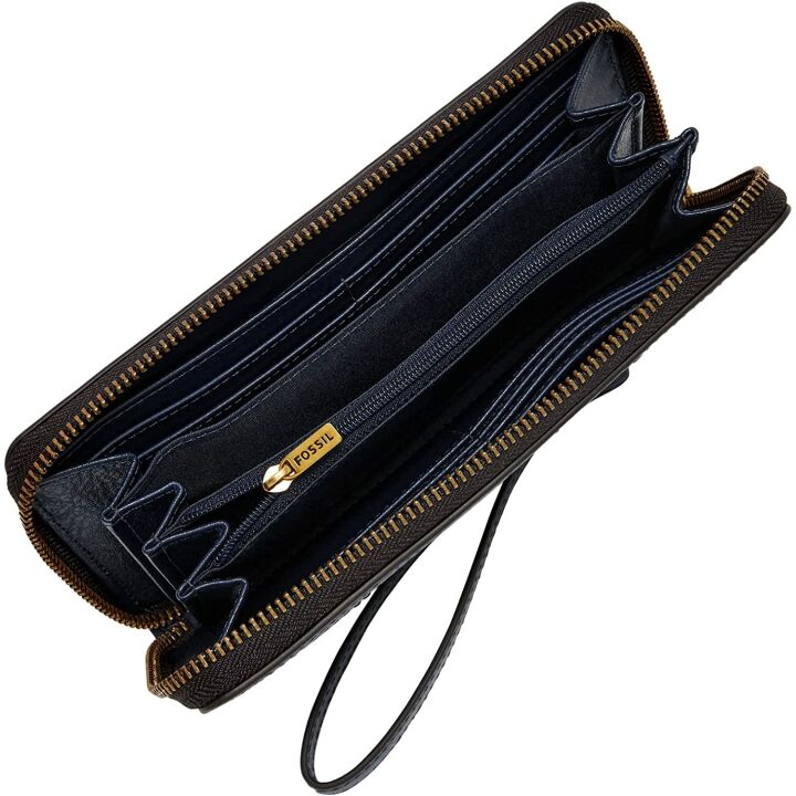 Fossil Women's Logan Leather RFID Wallet - Chic & Secure