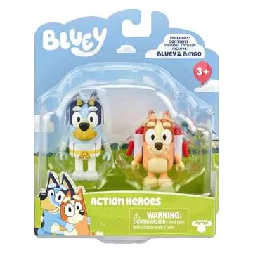 Bluey Action Heroes Figure 2-Packs for Kids