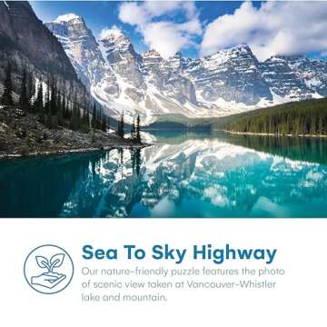 Enovoe Puzzles for Adults 1000 Pieces - Featuring Moraine Lake Alberta - Challenging and Educational...