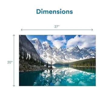 Enovoe Puzzles for Adults 1000 Pieces - Featuring Moraine Lake Alberta - Challenging and Educational Masterpieces Puzzle for Kids - Large, 27x 20 inches - Jigsaw Puzzles 1000 Pieces for Adults