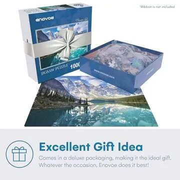 Enovoe Puzzles for Adults 1000 Pieces - Featuring Moraine Lake Alberta - Challenging and Educational Masterpieces Puzzle for Kids - Large, 27x 20 inches - Jigsaw Puzzles 1000 Pieces for Adults