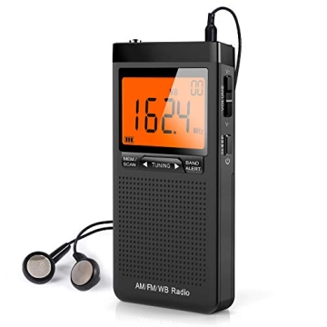 Greadio NOAA Weather Alert Radio - Portable AM FM Lifestyle