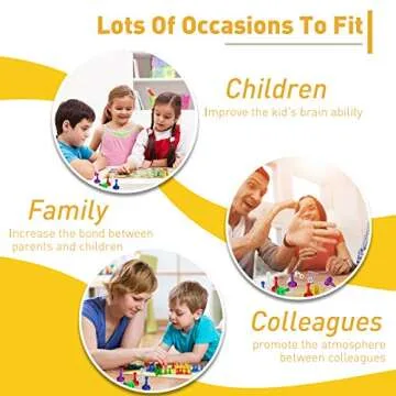 Sumind 48 Pcs 1 Inch Board Game Pieces Multicolor Pawns Board Game Pawns Plastic Chess Pieces for Component Tabletop Markers Accessories Random Color