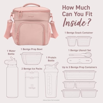 Bentgo Prep Insulated Lunch Bag for Meal Prep All Day