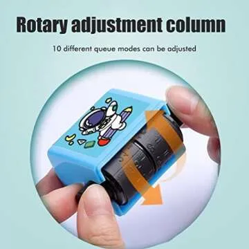 HOUGE Roller Digital Teaching Stamp Within 100 Teaching Math, Addition and Subtraction Digital Rolling Stamp, Math Practice Tool for Teachers Home School Supplies