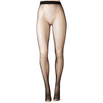 JUST MY SIZE womens Dot Net Tights 2-packTights