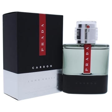 Prada Luna Rossa Carbon Men's EDT Spray - Long Lasting Fragrance