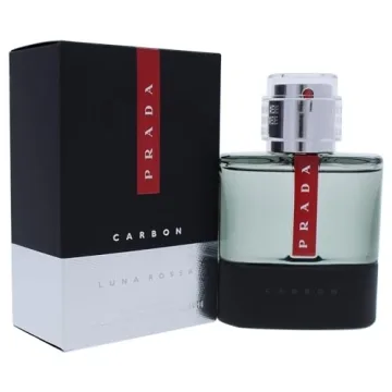 Prada Luna Rossa Carbon Men's EDT Spray - Long Lasting Fragrance