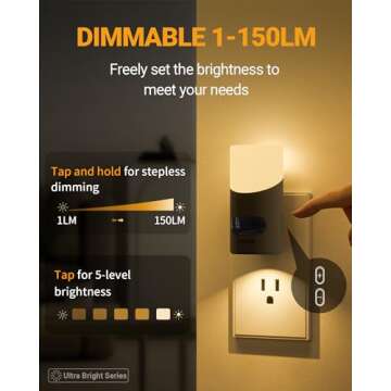 Lyridz Motion Sensor LED Night Light for Home Use