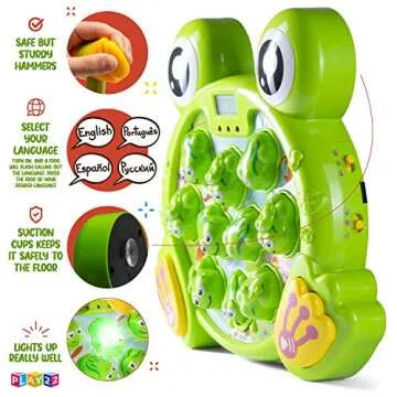 Play22 Toys for 2 3 4 5 Year Old - Toddler Toys Age 2-4, Whack A Frog Game, Baby Toy Gifts for Early Developmental Learning, Birthday Gift for Toddler Boy Toys