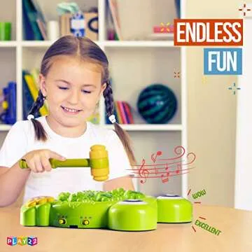 Play22 Toys for 2 3 4 5 Year Old - Toddler Toys Age 2-4, Whack A Frog Game, Baby Toy Gifts for Early Developmental Learning, Birthday Gift for Toddler Boy Toys