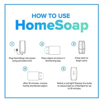 PhoneSoap XL (HomeSoap) UV Llight Sanitizer | 360° UV Sanitizing Box & Charger | Large Capacity | Sanitizes Tablets, Baby Bottles, Remotes, Toys & More (Black)