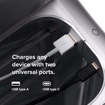 PhoneSoap XL (HomeSoap) UV Llight Sanitizer | 360° UV Sanitizing Box & Charger | Large Capacity | Sanitizes Tablets, Baby Bottles, Remotes, Toys & More (Black)