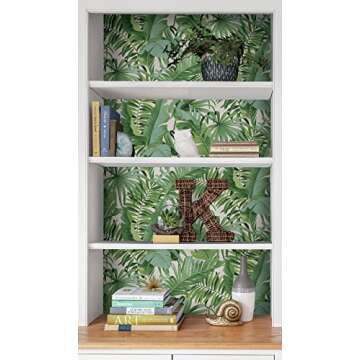 NuWallpaper NU2906 Maui Peel & Stick Wallpaper, Green