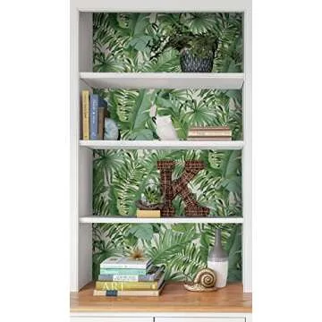 NuWallpaper NU2906 Maui Peel & Stick Wallpaper, Green