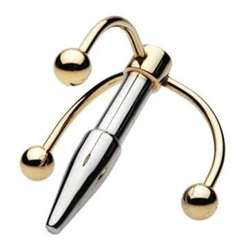 Master Series Golden Claw Head Urethral Plug: Enhanced Pleasure