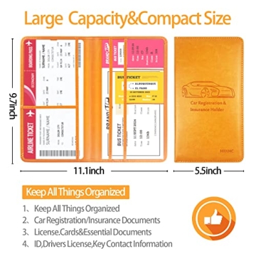 Stylish Car Document Organizer for Men and Women