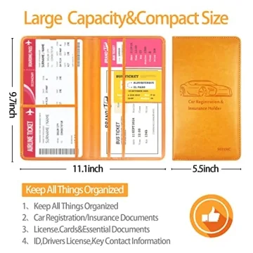 Stylish Car Document Organizer for Men and Women